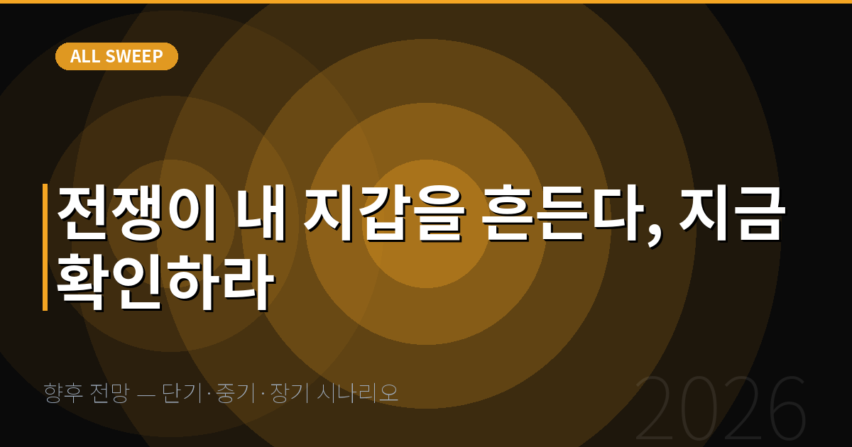 향후 전망 — 단기·중기·장기 시나리오 — 전쟁이 내 지갑을 흔든다, 지금 확인하라