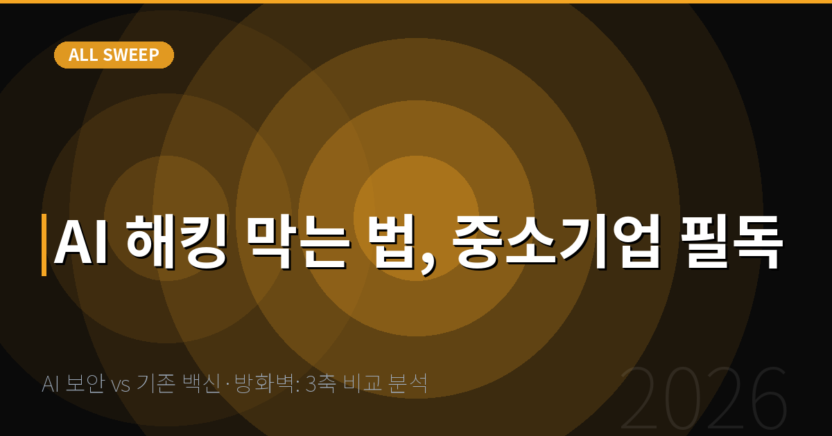 AI 보안 vs 기존 백신·방화벽: 3축 비교 분석 — AI 해킹 막는 법, 중소기업 필독