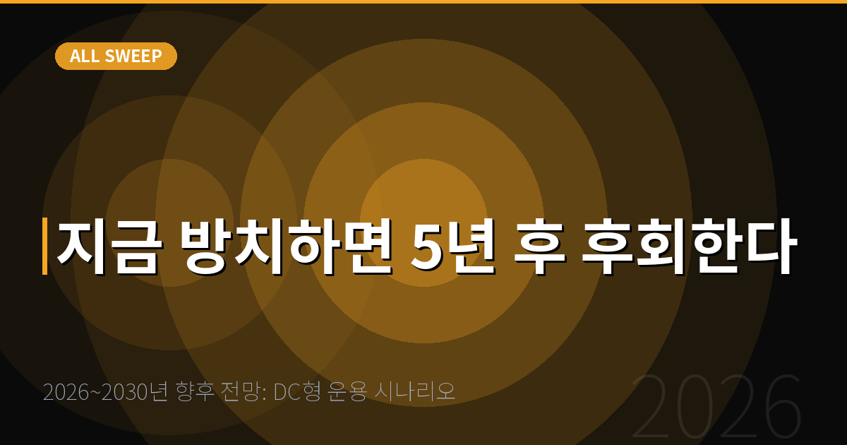 2026~2030년 향후 전망: DC형 운용 시나리오 — 지금 방치하면 5년 후 후회한다