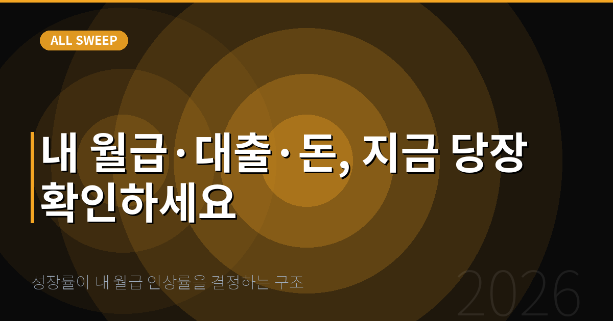 성장률이 내 월급 인상률을 결정하는 구조 — 내 월급·대출·돈, 지금 당장 확인하세요
